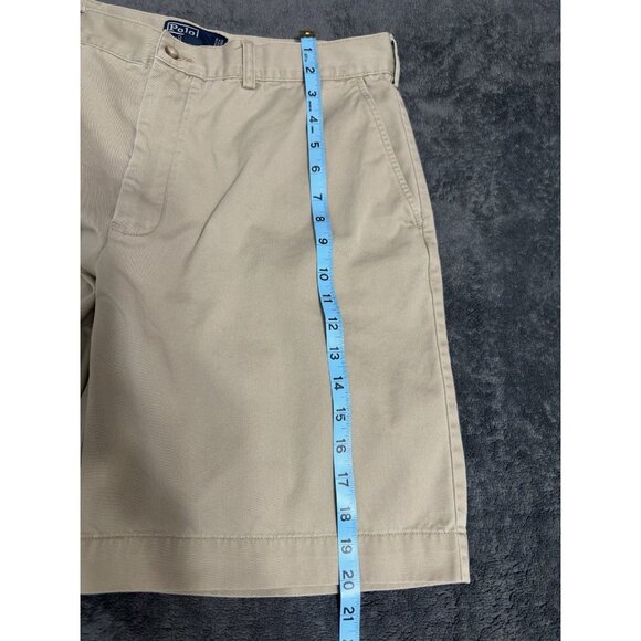 Polo Ralph Lauren Mens Classic Fit Chino Shorts Size 36 Beige 100% Cotton - Picture 9 of 13
